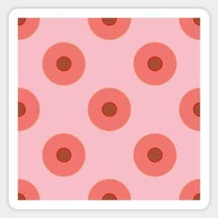Pink vintage duplo dots Sticker